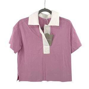 Everlane 100% Organic Cotton Rugby Polo in mauve Size XS